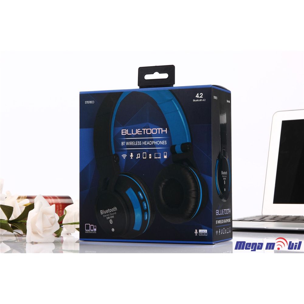 Slusalki Bluetooth SY-BT896 blue